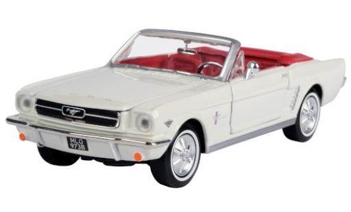 Diecast model cars Ford Mustang Convertible white 1964 1/24 Motormax