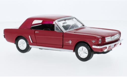 Diecast model cars Ford Mustang Hardtop red 1964 1/24 Motormax
