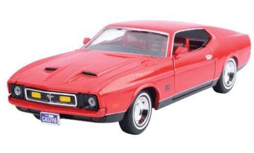 Diecast model cars Ford Mustang Mach 1 red 1971 1/24 Motormax