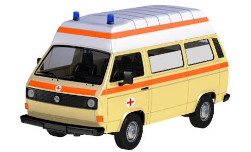 Diecast model cars Volkswagen T3 Base Hochroof Ambulance 1/24 Motormax