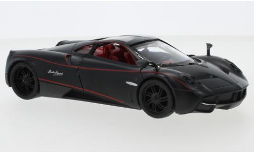 Diecast model cars Pagani Huayra Base matt-black/red 1/24 Motormax