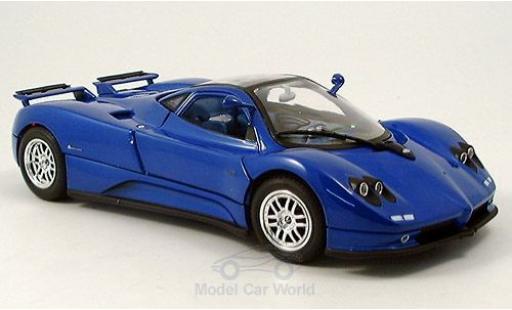 Diecast model cars Pagani Zonda C12 metallic blue 2004 1/18 Motormax
