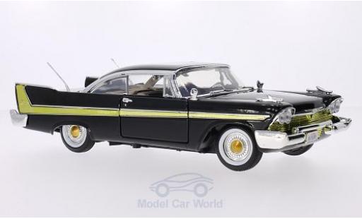Diecast model cars Plymouth Fury Base black 1958 1/18 Motormax