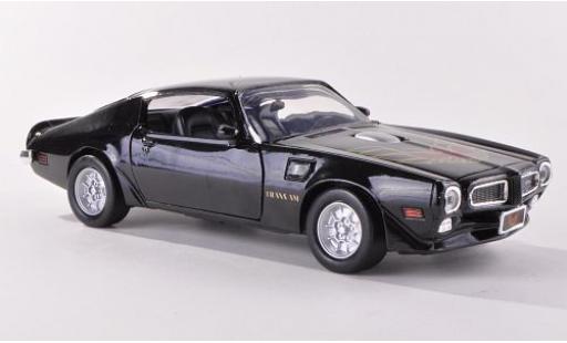 Diecast model cars Pontiac Firebird 1973 Trans Am black sans Vitrine 1/24 Motormax