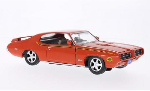 Diecast model cars Pontiac GTO The Judge orange 1969 1/24 Motormax