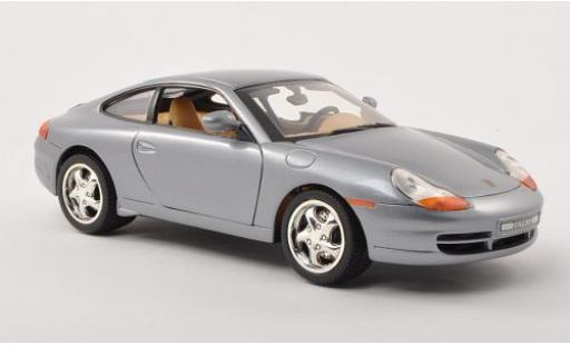 Diecast model cars Porsche 911 Carrera grey 1/18 Motormax