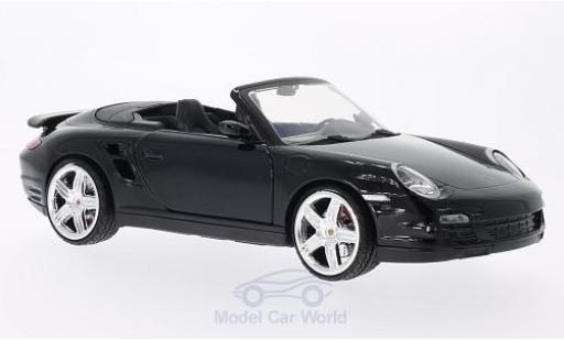 Diecast model cars Porsche 911 Turbo Convertible black without Vitrine 1/18 Motormax