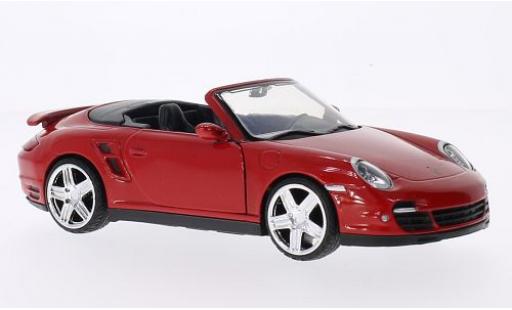 Diecast model cars Porsche 911 Turbo Convertible red 1/24 Motormax