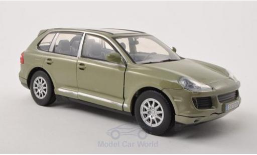 Diecast model cars Porsche Cayenne S (9PA) metallic olive 2008 1/24 Motormax