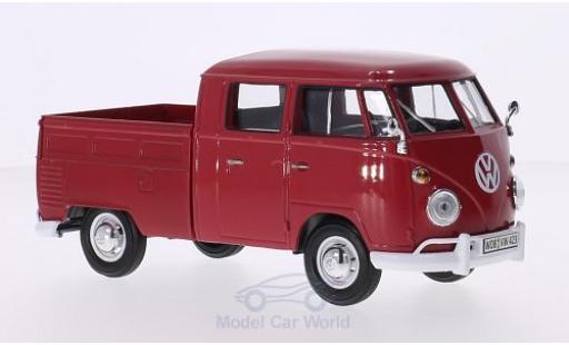 Diecast model cars Volkswagen T1 A DoKa red 1/24 Motormax