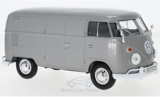 Diecast model cars Volkswagen T1 Base van metallic grey 1/24 Motormax