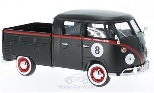 Diecast model cars Volkswagen T1 Base black Hot Rod 1/24 Motormax