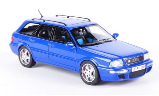 Diecast model cars Audi RS2 avant metallic blue 1/43 Neo
