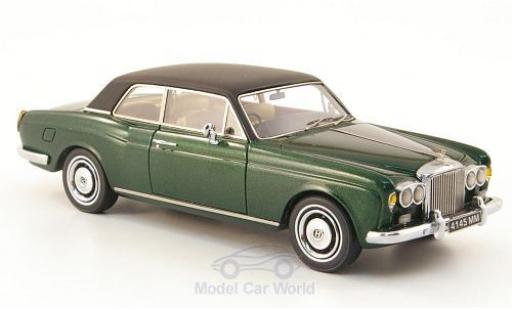 Diecast model cars Bentley Corniche coupe FHC metallic green/matt-black RHD 1971 1/43 Neo