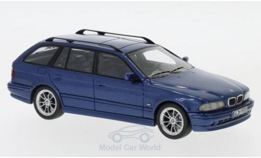 Diecast model cars Bmw 520 touring (E39) metallic blue 2002 1/43 Neo