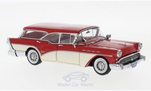 Diecast model cars Buick Century Caballero Estate Wagon red/beige 1957 1/43 Neo