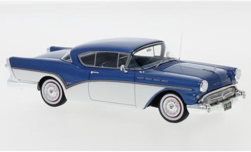 Diecast model cars Buick Roadmaster Coupe Hardtop metallic blue/white 1957 1/43 Neo