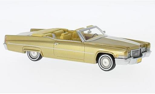 Diecast model cars Cadillac Deville Convertible gold 1970 1/43 Neo