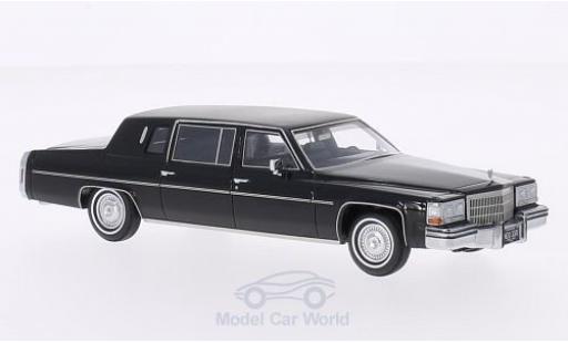 Diecast model cars Cadillac Fleetwood Limousine Formal black/matt-black 1980 1/43 Neo