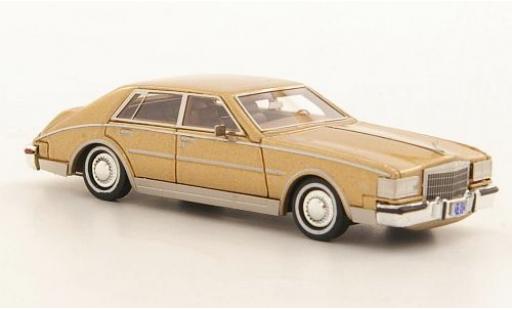 Diecast model cars Cadillac Seville Sedan MKII gold 1984 1/87 Neo