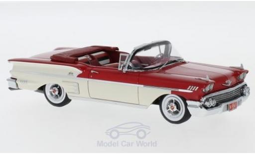 Diecast model cars Chevrolet Bel Air Convertible Impala red/white 1958 1/43 Neo