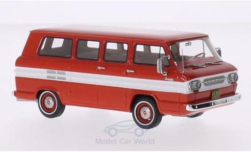 Diecast model cars Chevrolet Corvair fourgon Window Van red/white 1963 1/43 Neo