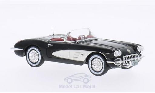 Diecast model cars Chevrolet Corvette Convertible C1 black/white 1959 1/43 Neo