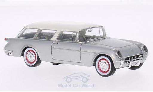 Diecast model cars Chevrolet Corvette concept Nomad grey/white 1954 1/43 Neo