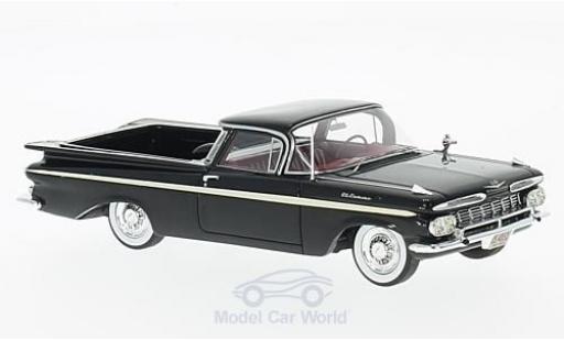 Diecast model cars Chevrolet El Camino SS black/white 1959 1/43 Neo