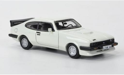 Diecast model cars Ford Capri 2.8 Turbo MkIII white 1982 1/87 Neo
