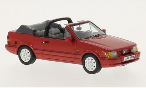 Diecast model cars Ford Escort XR3i Cabriolet MkIV Convertible red 1986 1/43 Neo