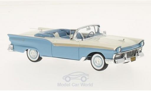 Diecast model cars Ford Fairlane 500 Convertible blue/white 1/43 Neo