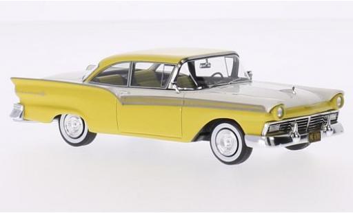 Diecast model cars Ford Fairlane 500 Hardtop Coupe yellow/white 1957 1/43 Neo