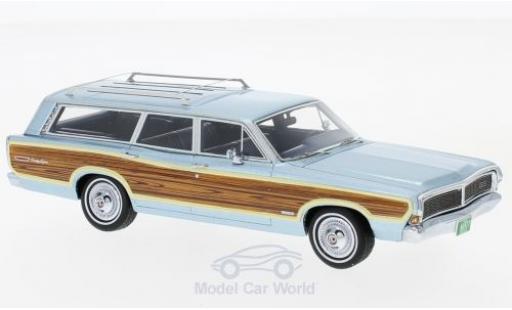 Diecast model cars Ford LTD Country Squire metallic blue/Dekor 1968 1/43 Neo