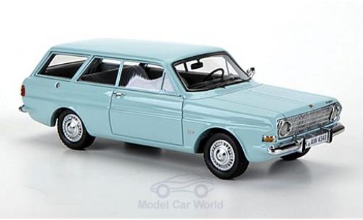 Diecast model cars Ford Taunus 12M (P6) Turnier turquoise 1/43 Neo