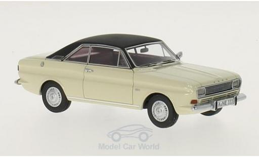 Diecast model cars Ford Taunus 15M P6 Coupe white/black 1/43 Neo