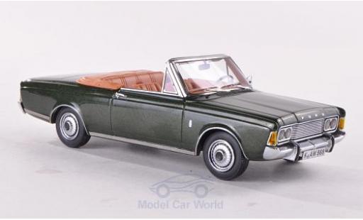 Diecast model cars Ford Taunus 17M P7 (P7b) 26M Convertible Deutsch metallic green 1/43 Neo