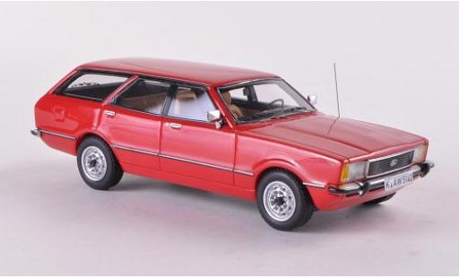 Diecast model cars Ford Taunus TC2 Turnier GL red 1976 1/43 Neo