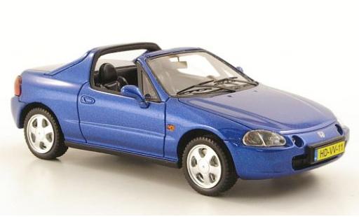 Diecast model cars Honda CRX Del Sol metallic blue 1992 1/43 Neo