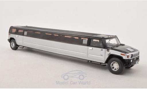 Diecast model cars Hummer H2 Stretch Limousine black/grey 1/43 Neo