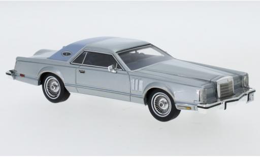 Diecast model cars Lincoln Continental 1978 Mark V grey/matt-blue 1/43 Neo