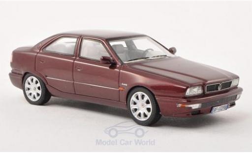 Diecast model cars Maserati Quattroporte Base IV metallic red 1994 1/43 Neo