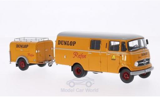 Diecast model cars Mercedes L319 Base Dunlop 1961 with Ein-Achs-Anh&Atilde;&curren;nger without Vitrine 1/43 Neo