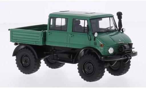 Diecast model cars Mercedes Unimog 406-425 U416 Doppelkabine green 1977 1/43 Neo