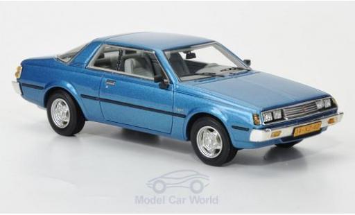 Diecast model cars Mitsubishi Sapporo Base MkI Coupe metallic blue 1982 1/43 Neo