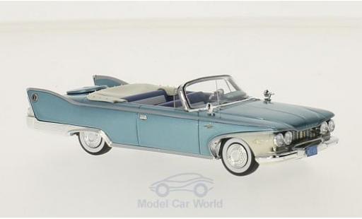 Diecast model cars Plymouth Fury Convertible metallic turquoise/white 1960 1/43 Neo