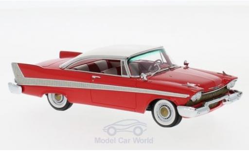 Diecast model cars Plymouth Fury Hardtop red/white 1958 1/43 Neo