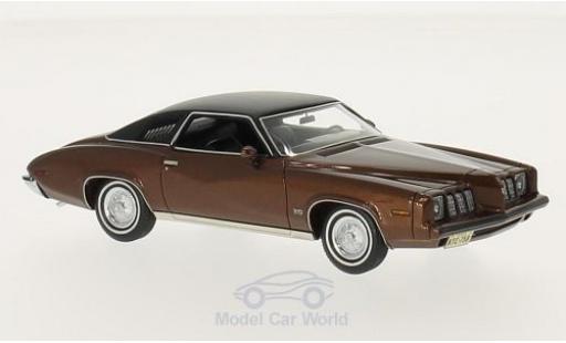 Diecast model cars Pontiac Grand Am Base metallic brown/matt-black 1973 2-Door 1/43 Neo