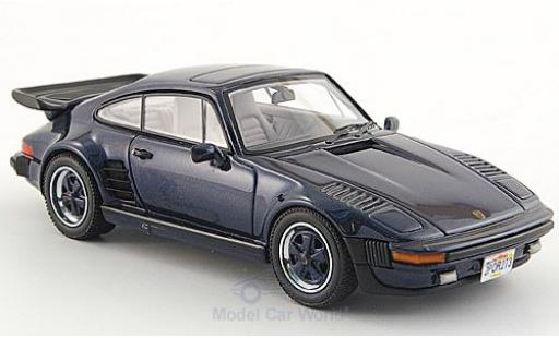 Diecast model cars Porsche 911 Turbo SE Flatnose metallic blue 1987 1/43 Neo