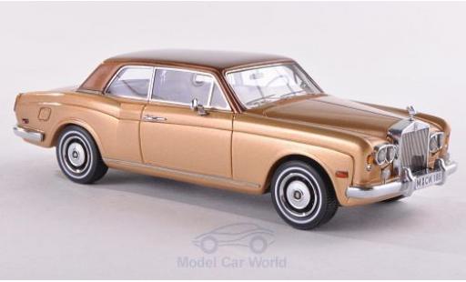 Diecast model cars Rolls Royce Corniche FHC gold/metallic brown 1971 1/43 Neo